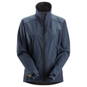 1247 Chaqueta cortavientos softshell mujer AllroundWork azul (2XL)