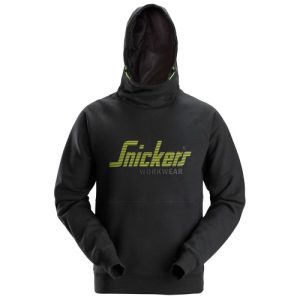 2845 Sudadera con capucha y logotipo negra 3XL