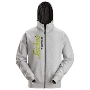 2846 Sudaderas con cremallera y capucha gris (3XL)