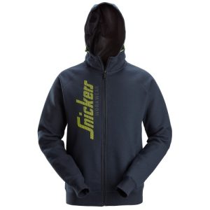 2846 Sudaderas con cremallera y capucha azul marino (3XL)