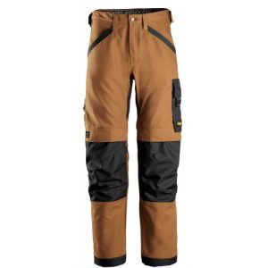Pantalón largo elástico AllroundWork Canvas+ 6324 marrón T.258