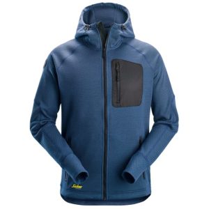 Sudadera con capucha y forro polar Flexiwork azul-negra talla XXXL