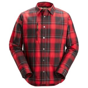 8522 Camisa aislante AllroundWork rojo-negro talla 3XL