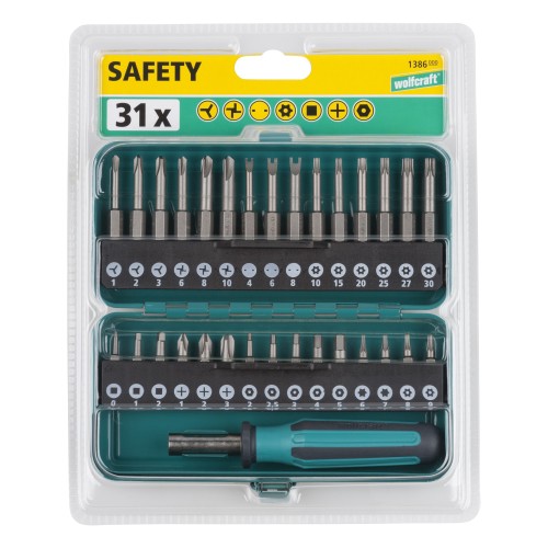 Caja de puntas Safety para tornillos de seguridad, 31 piezas - Imagen 7
