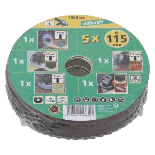 Juego básico para amoladora angular, 5 piezas - Imagen 5