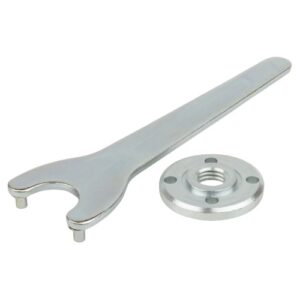 Juego de llave de brida para amoladora angular, recta, 2 piezas