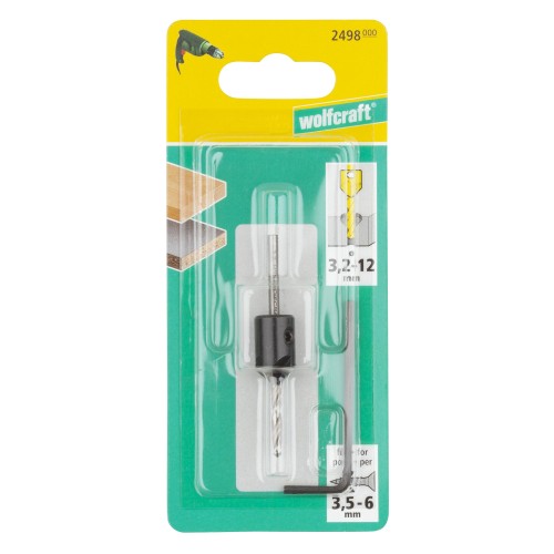 Broca con avellanador ajustable, para tornillos de construcción de muebles - Imagen 2