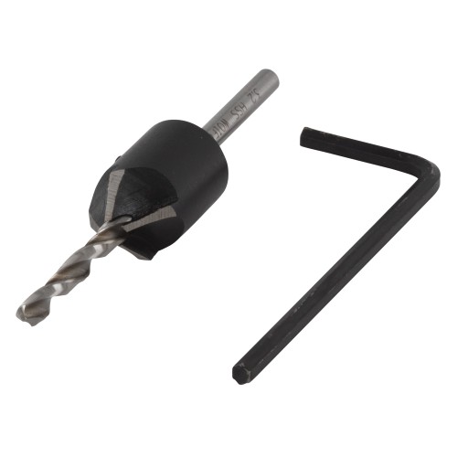 Broca con avellanador ajustable, para tornillos de construcción de muebles