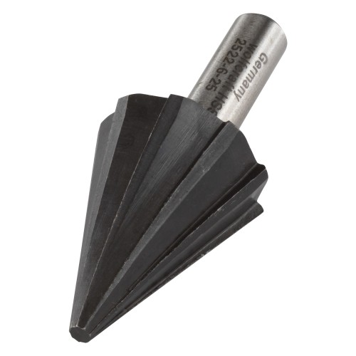 Fresa escariadora HSS, vástago redondo