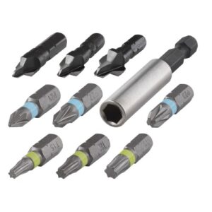 Juego de atornillado para madera, 10 piezas