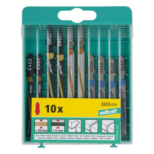 Juego de 10 hojas de sierra de calar, vástago en T - Imagen 2