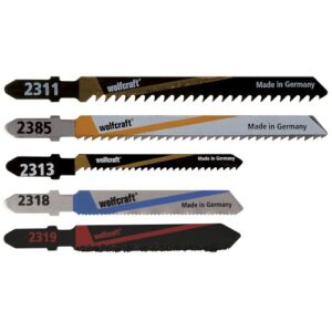 Juego para proyectos de ampliación de interiores de 5 hojas de sierra de calar, vástago en T