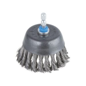 Cepillo de copa de alambre de acero
