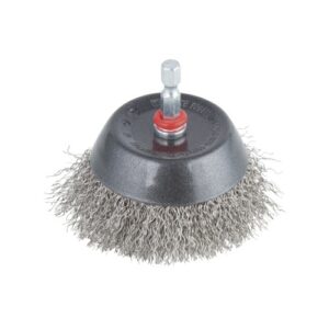 Cepillo de copa de alambre de acero inoxidable