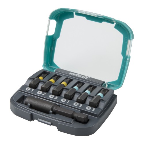 Caja de puntas Impact, estrella (PH/PZ 1–3), 7 piezas