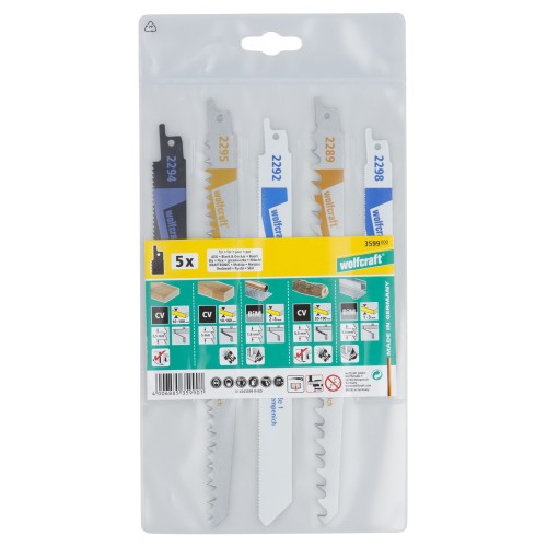 Juego de 5 hojas de sierra de sable - Imagen 2