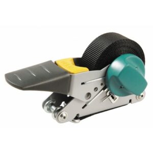 Cincha con carraca con mecanismo de rebobinado