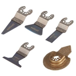 Juego de iniciación de sierra vibratoria para laminado ˮPROˮ 5 piezas, enganche universal