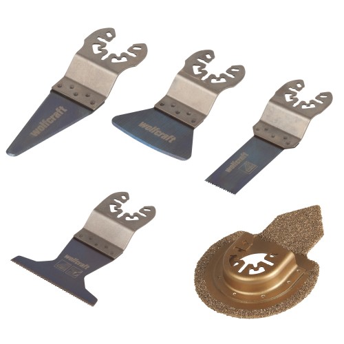 Juego de iniciación de sierra vibratoria para laminado ˮPROˮ 5 piezas, enganche universal