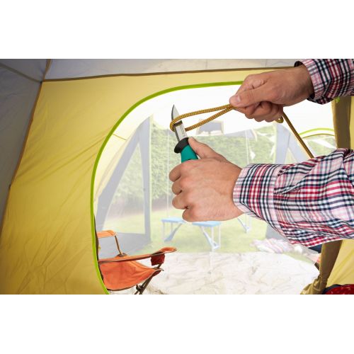 Cuchillo de exterior con cuchilla dentada y estuche - Imagen 4