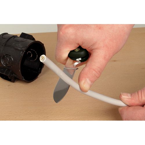 Cuchillo para cables con mango de plástico - Imagen 2