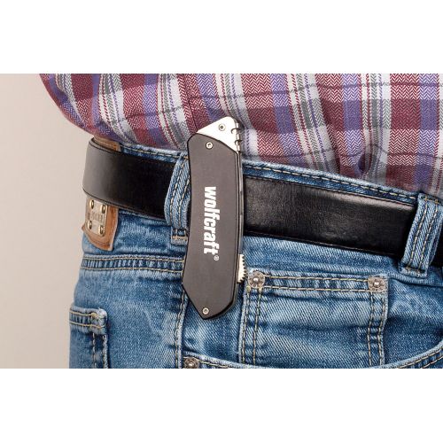 Navaja para ocio con hoja trapezoidal retráctil - Imagen 6