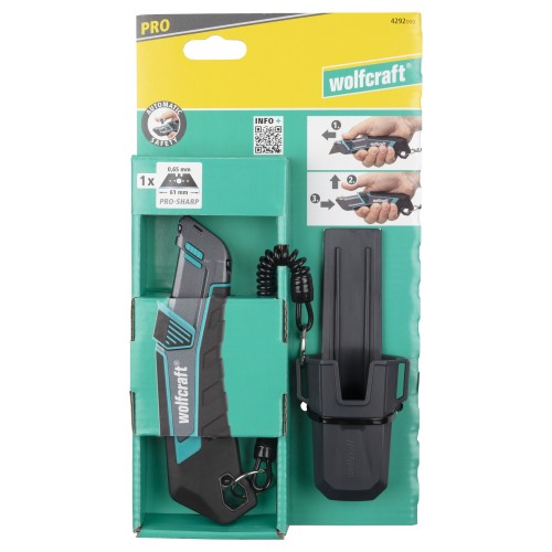 Cúter de cuchilla trapezoidal PRO SAFETY con estuche - Imagen 5