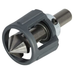 Avellanador cónico HSS con tope de profundidad, vástago triangular