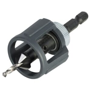 Broca con avellanador y tope de profundidad