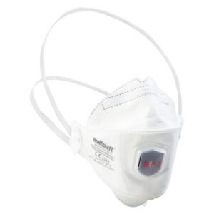 Máscara plegable de protección respiratoria con válvula, FFP3