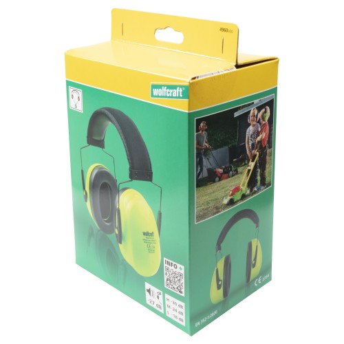 Protector auditivo con orejeras KIDS, verde - Imagen 3