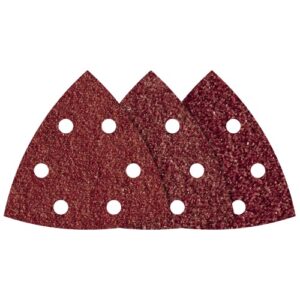 Juego de hojas abrasivas adhesivas para madera/metal, 95 mm