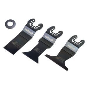 Juego de sierra vibratoria para construcción en seco ˮStandardˮ de 3 piezas, enganche universal