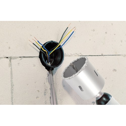 Juego de sierras de corona de perforación, recubrimiento de carburo de tungsteno, 5 piezas - Imagen 7