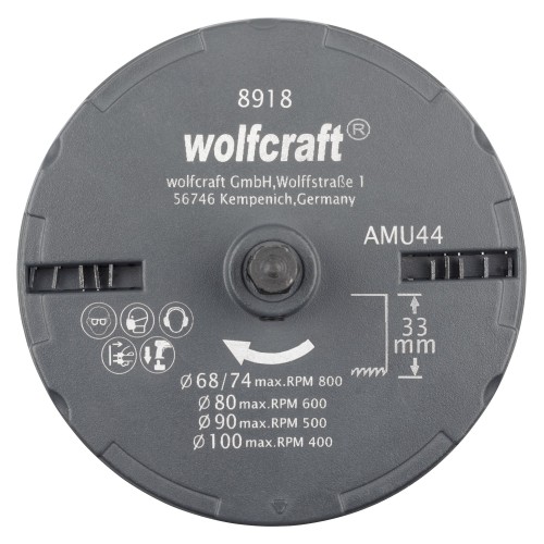 Sierra de corona para montajes eléctricos, Ø 68–100 mm - Imagen 6