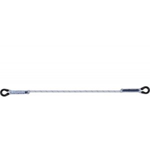 Elemento de amarre MIRA E90T de cuerda trenzada semiestática de 11 mm de diámetro y  1,5 m de longitud