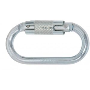 Mosquetón ovalado de acero de cierre y bloqueo automático M60