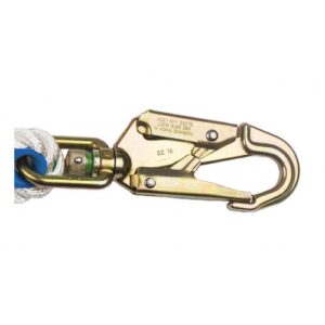 Mosquetón fijo giratorio tipo gancho de acero de cierre y bloqueo automático M74