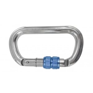 Mosquetón ovalado de aluminio de cierre de virola de rosca M81