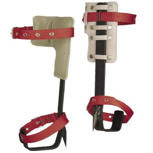 Trepolines rectos para poste de madera con correas y almohadillas