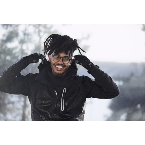 1218 Chaqueta impermeable SoftShell FlexiWork con capucha negro - Imagen 10