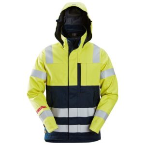 1361 Chaqueta impermeable de alta visibilidad clase 3 ProtecWork amarillo/ azul marino