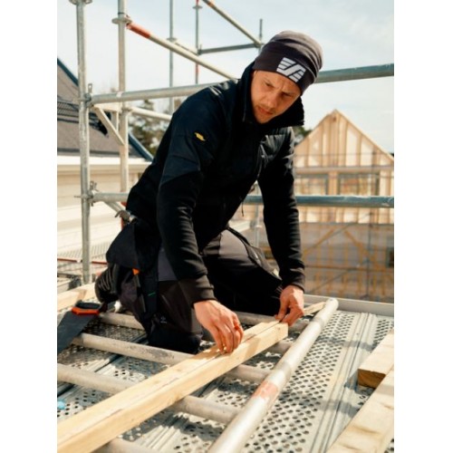 9035 Gorro para el uso diario 100% acrílico gris acero-blanco - Imagen 4