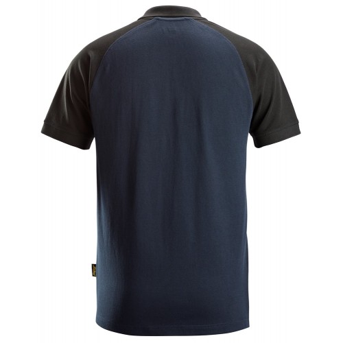 2750 Polo de manga corta bicolor azul marino-negro - Imagen 4
