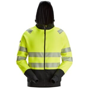 2839 Sudadera alta visibilidad clase 2 con capucha y cremallera completa amarillo-negro