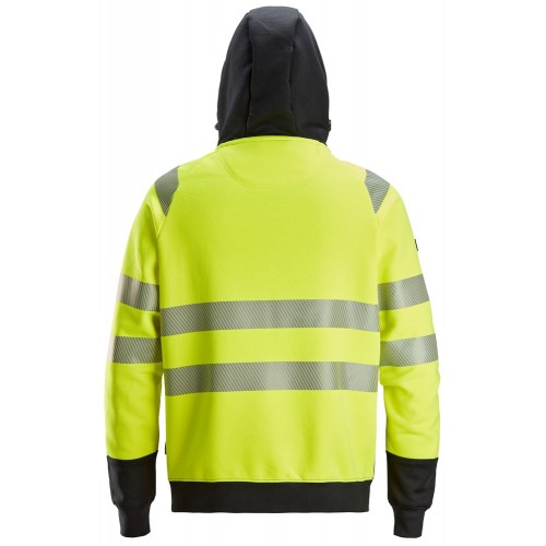 2839 Sudadera alta visibilidad clase 2 con capucha y cremallera completa amarillo-negro - Imagen 5