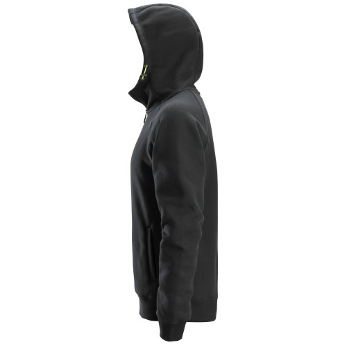 2846 Sudaderas con cremallera y capucha color negro - Imagen 3