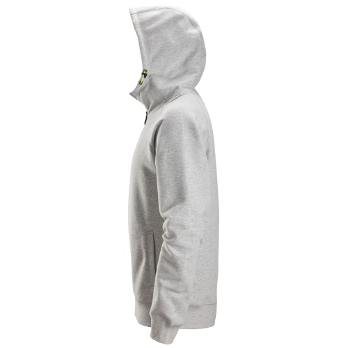 2846 Sudaderas con cremallera y capucha color gris jaspeado - Imagen 3