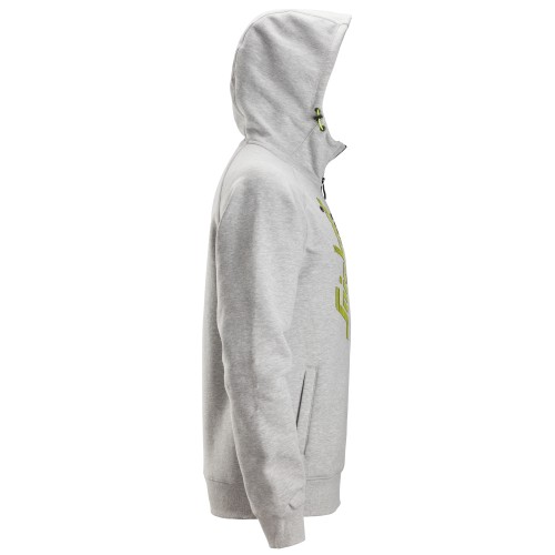 2846 Sudaderas con cremallera y capucha color gris jaspeado - Imagen 4