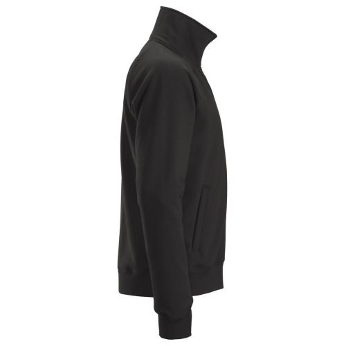 2886 Sudadera tipo chaqueta con cremallera completa negra - Imagen 4